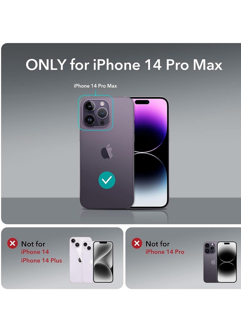 تايجر MagSafe Case for iPhone 14 Pro Max – Clear Hybrid Protective Cover Supports Magnetic Wireless Charging, Shockproof Drop Protection, Scratch-Resistant Back, Slim Fit Anti-Yellow TPU Bumper - Image 2