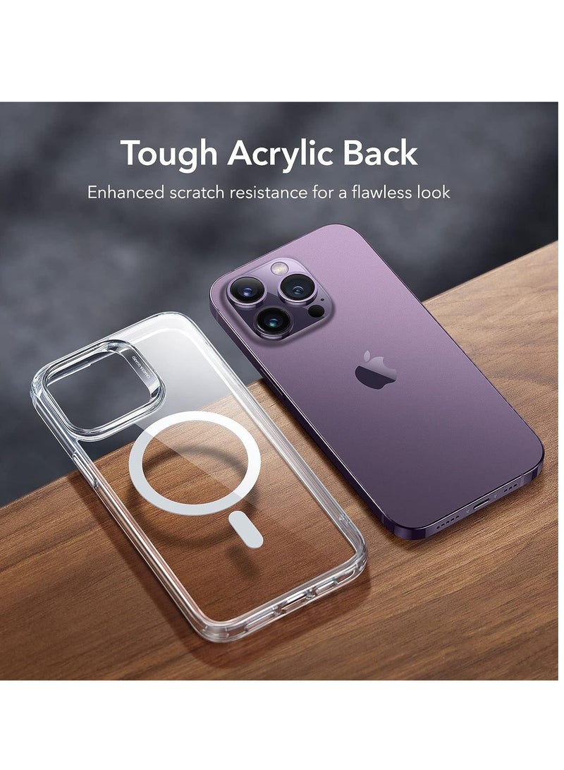 تايجر MagSafe Case for iPhone 14 Pro Max – Clear Hybrid Protective Cover Supports Magnetic Wireless Charging, Shockproof Drop Protection, Scratch-Resistant Back, Slim Fit Anti-Yellow TPU Bumper - Image 5