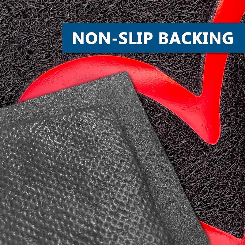 EARTHALL Door Mat Outside Inside Home Doormat, 30"x17.5", Durable Floor Mat Non Slip Mat Ultra Absorb Mud Easy Clean Front Doormat for Garage, Entryway, Patio, High Traffic Areas, Black - Image 5