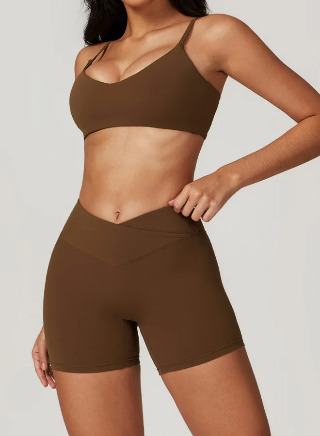 KAWN.YOGA Womens Scoop Neck Sports Bra