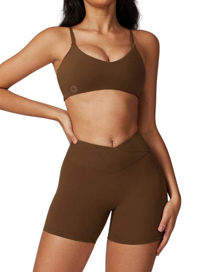KAWN.YOGA Womens Scoop Neck Sports Bra  - Image 1