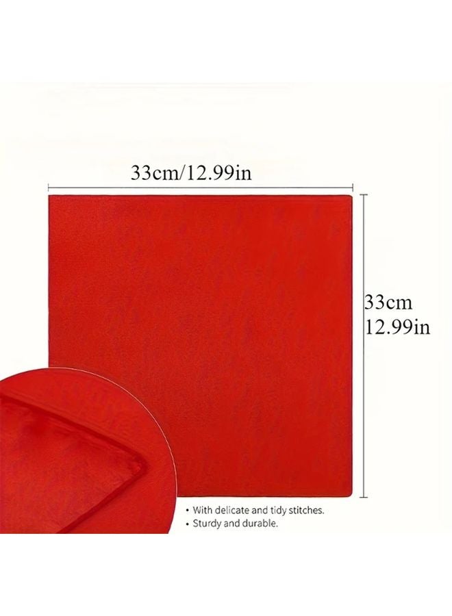 Red Cloth Napkins 2 Pack Durable Polyester Table Napkins for Dining Party Wedding - Image 3