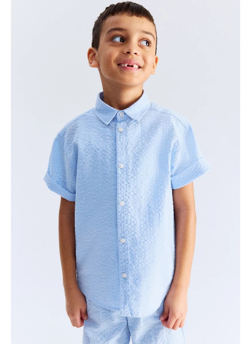 H&M Cotton Seersucker Shirt