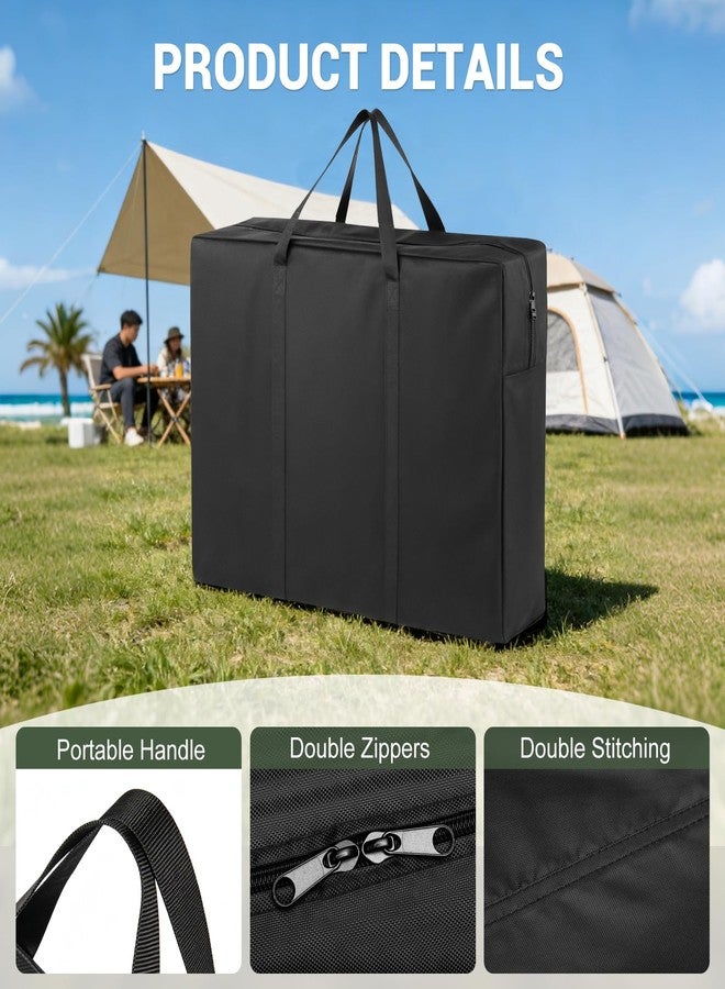 حقيبة تخزين قابلة للطي لطاولة مطبخ التخييم من GCI Outdoor - حقيبة حمل مقاومة للماء من قماش 600D لمحطة الطهي، مناسبة لطاولات النزهات/التخييم القابلة للطي، مزودة بسحاب متين وغطاء قابل للطي لحمل الطاولة، أبعادها: 35 بوصة طول × 6 بوصة عرض × 22 بوصة ارتفاع - Image 3