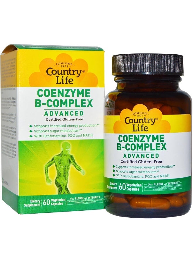 كانتري لايف فيتامينات إنزيم ب المركب المتقدم 60 كبسولة نباتية - Image 1