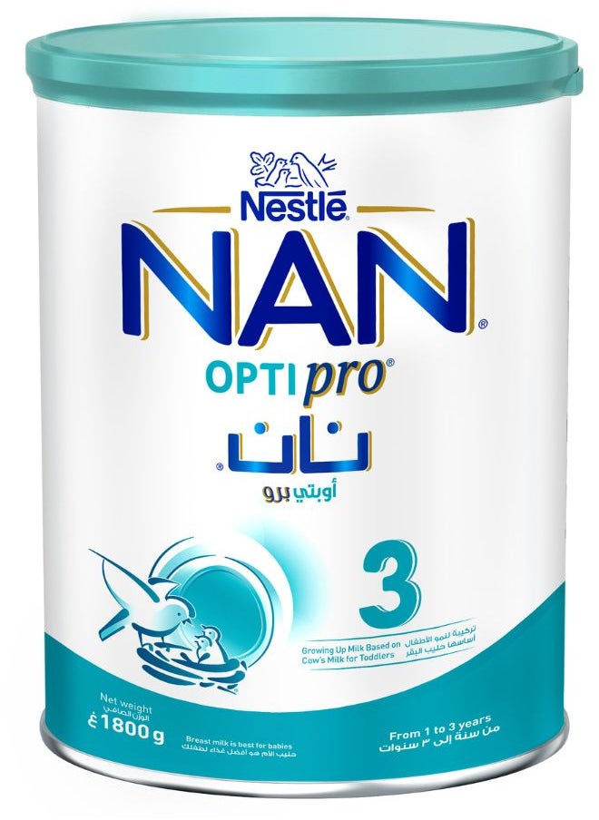 Nan Optipro Stage 3 From 1 to 3 Years Baby Formula 1800g  - Image 1