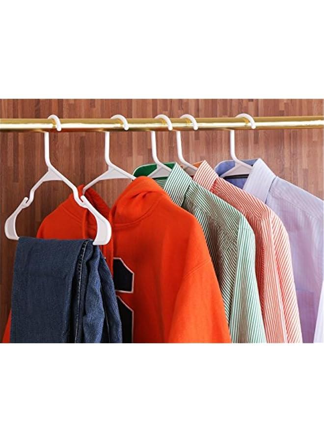 Utopia Home Clothes Hangers 20 Pack - Plastic Hangers Space Saving - Durable Coat Hanger with Shoulder Grooves (White) - Image 5