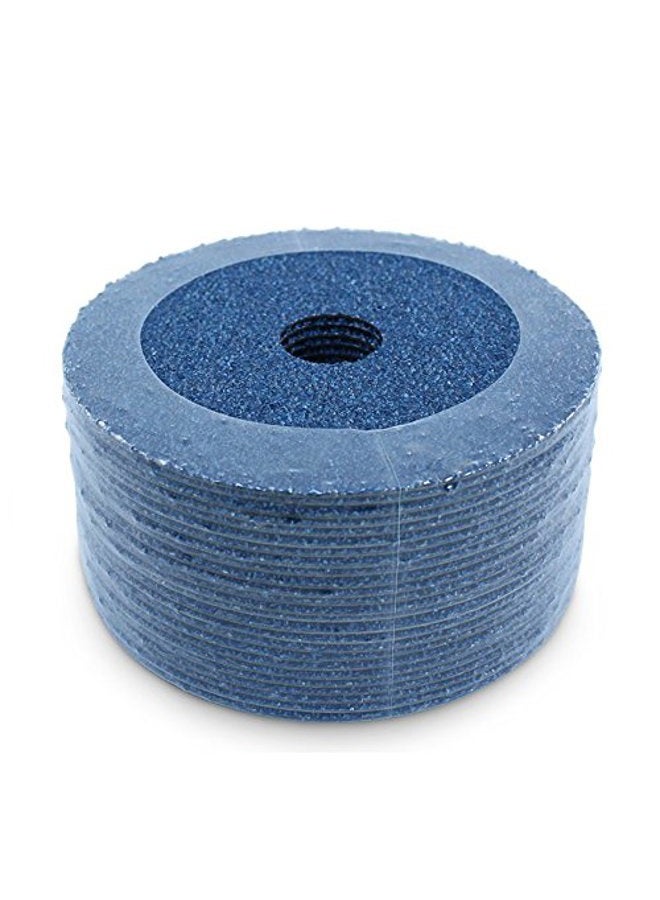 BHA Zirconia Resin Fiber Sanding and Grinding Discs, 4.5” x 7/8”, 36 Grit - 25 Pack - Image 1