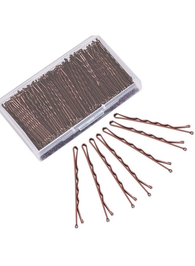 MORGLES Bobby Pins Brown, 240 Pcs Hair Pins for Women 2.2 Inches, Hair Accessories with Box - Image 1