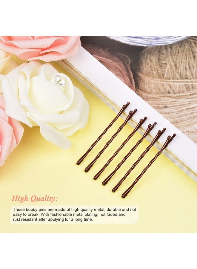 MORGLES Bobby Pins Brown, 240 Pcs Hair Pins for Women 2.2 Inches, Hair Accessories with Box - Image 4