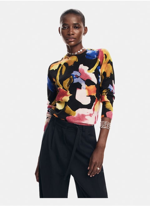 Arty Flower Sweater