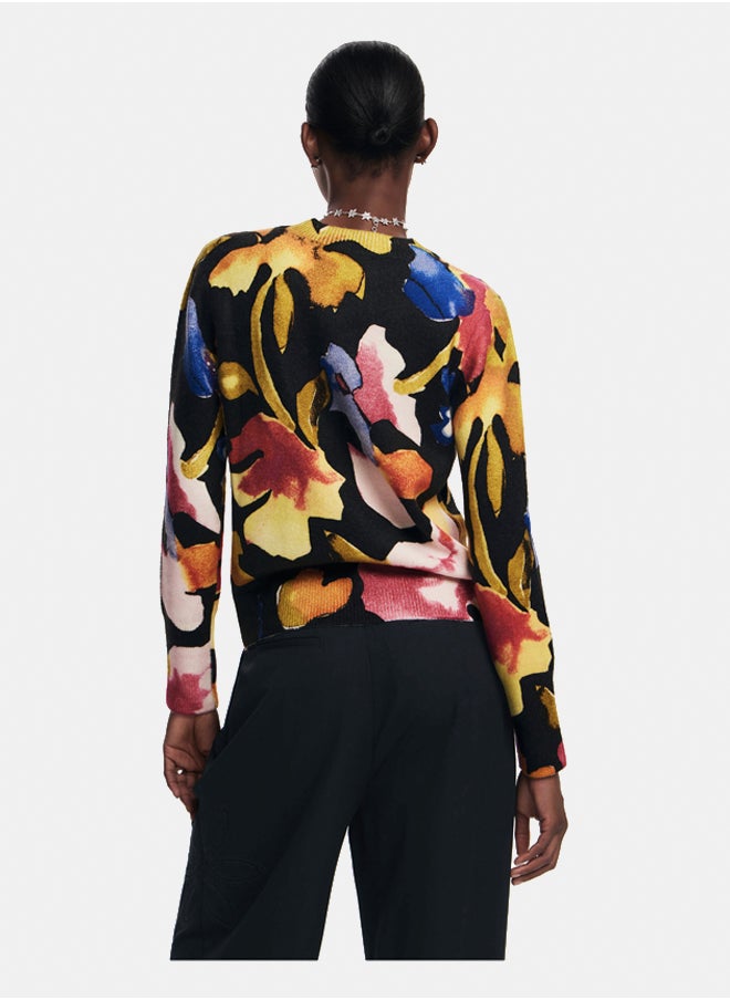 DESIGUAL - Arty Flower Sweater - Image 1