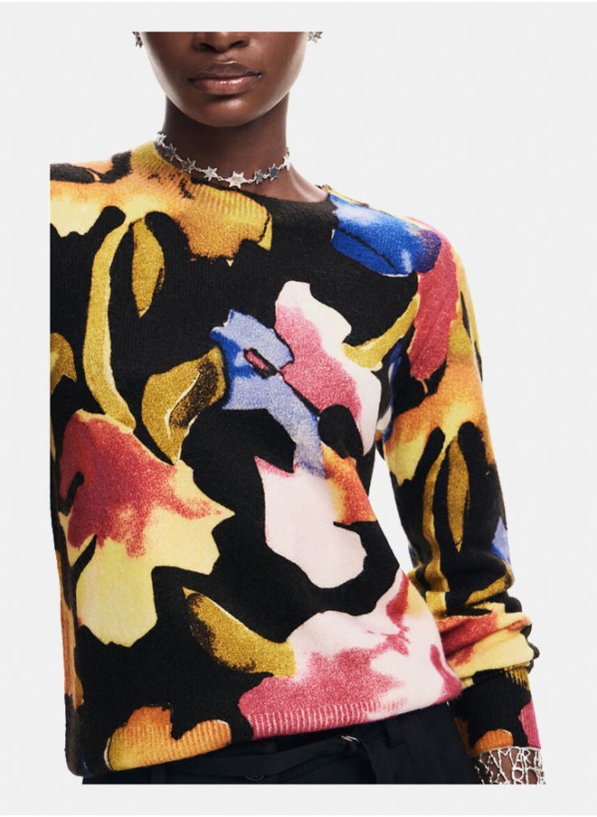 DESIGUAL - Arty Flower Sweater - Image 1
