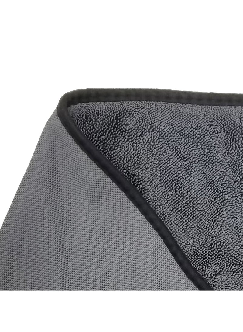 اي جي سي منشفة تنظيف 5D قطعة واحدة منشفة ميكروفايبر 40 × 60 سم 600 جرام لكل متر مربع غسيل وتجفيف خالية من الوبر جودة فائقة - Image 2