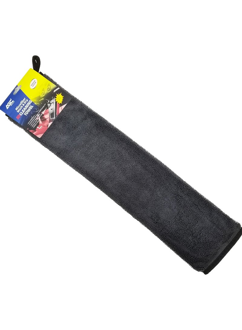 اي جي سي منشفة تنظيف 5D قطعة واحدة منشفة ميكروفايبر 40 × 60 سم 600 جرام لكل متر مربع غسيل وتجفيف خالية من الوبر جودة فائقة - Image 5