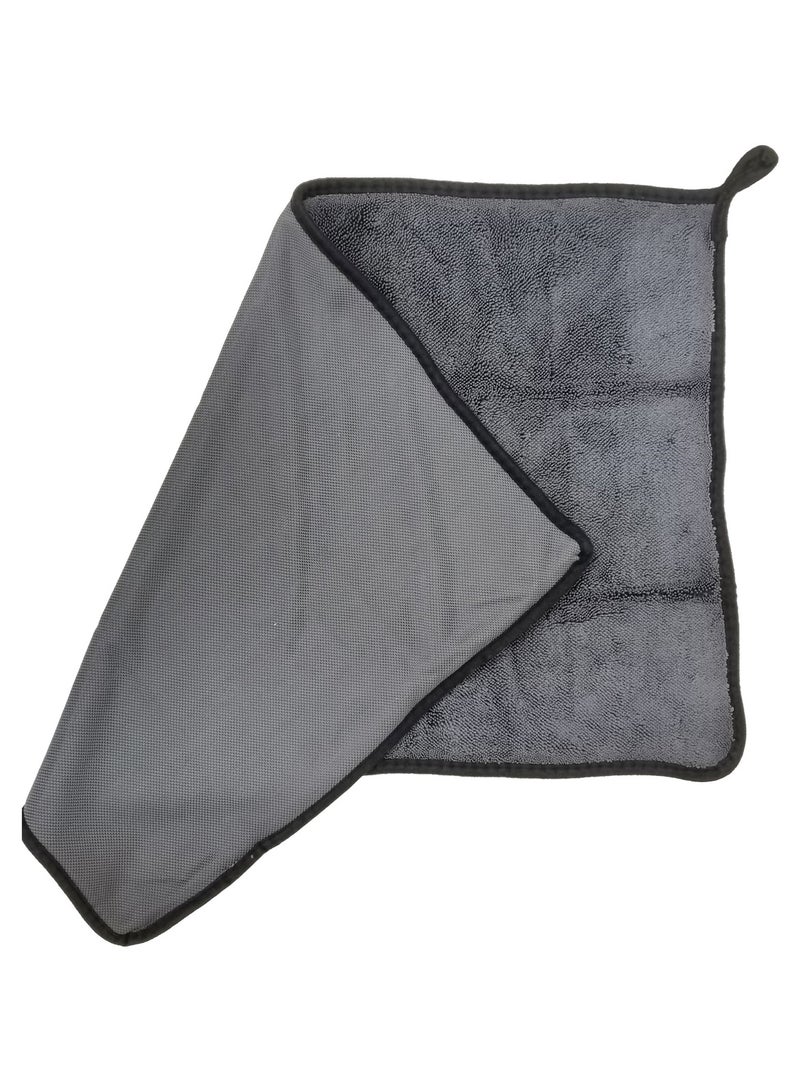 اي جي سي منشفة تنظيف 5D قطعة واحدة منشفة ميكروفايبر 40 × 60 سم 600 جرام لكل متر مربع غسيل وتجفيف خالية من الوبر جودة فائقة - Image 3