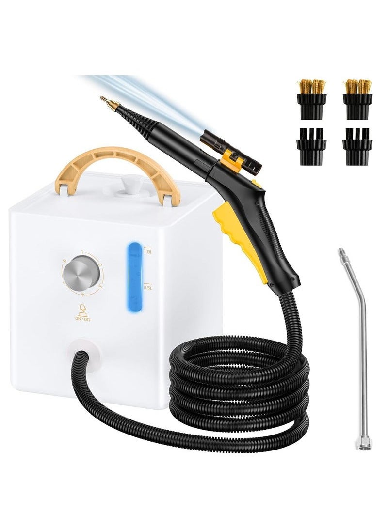 XiuWoo 2600W Steam Cleaner with Trigger Control, High Pressure Handheld Steamer for Cleaning Bathroom, Kitchen, Car, Furniture, Grout, Multi-Surface Tools Included to Remove Dirt  - Image 1