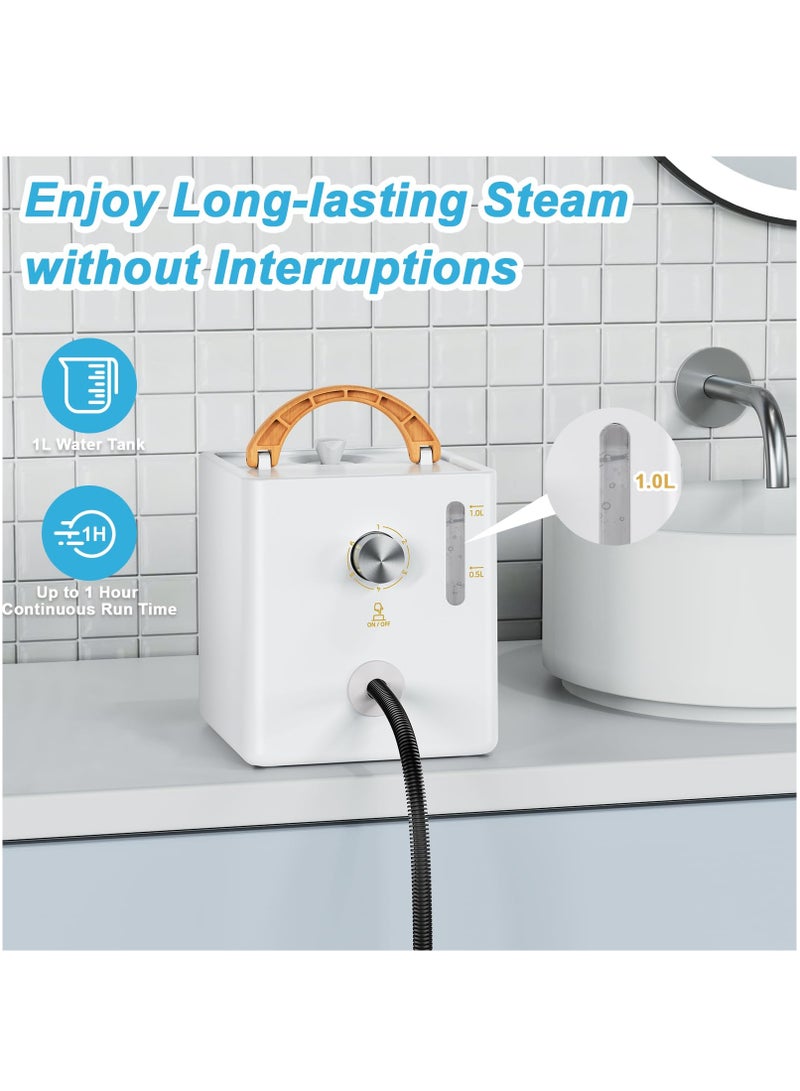 XiuWoo 2600W Steam Cleaner with Trigger Control, High Pressure Handheld Steamer for Cleaning Bathroom, Kitchen, Car, Furniture, Grout, Multi-Surface Tools Included to Remove Dirt  - Image 5