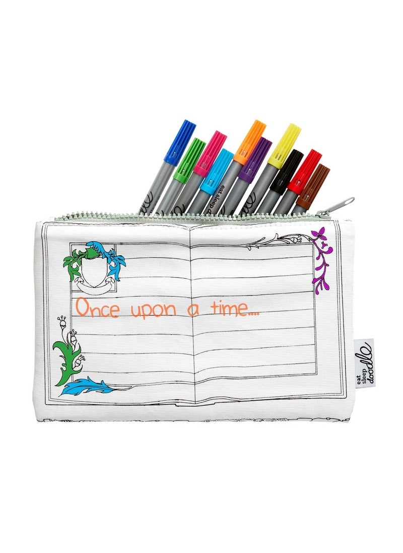 eatsleepdoodle Coloring Pencil Case, FairyTales and Legend  - Image 2