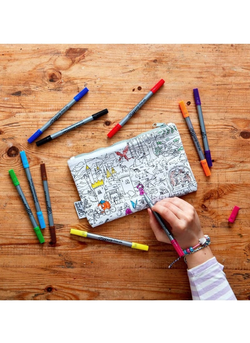 eatsleepdoodle Coloring Pencil Case, FairyTales and Legend  - Image 3
