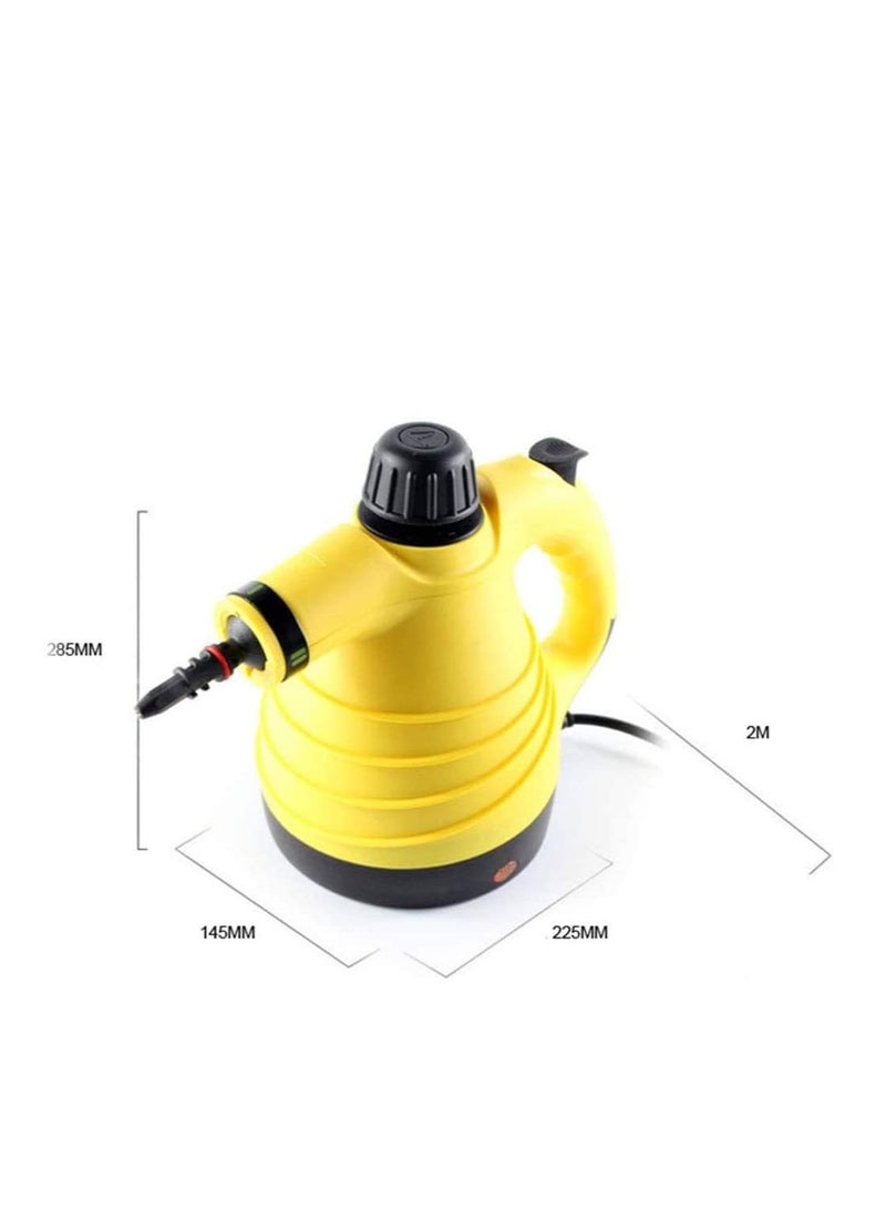 6-in-1 High-Pressure Handheld Steam Cleaner – Portable 1000W Multi-Surface Steamer for Kitchen, Bathroom, Car, Mattress, Curtains, Windows – 9 Accessories – 300ml Tank – Chemical-Free Cleaning – EU Plug - Image 2