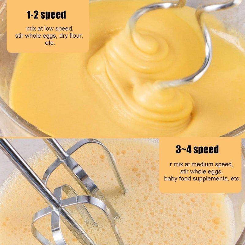 Derovan 2 L Electric Food Mixer – 400 W Powerful Kitchen Mixer with Stainless Steel Bowl, 5–7 Speeds, Turbo & Tilt‑Head - Image 4