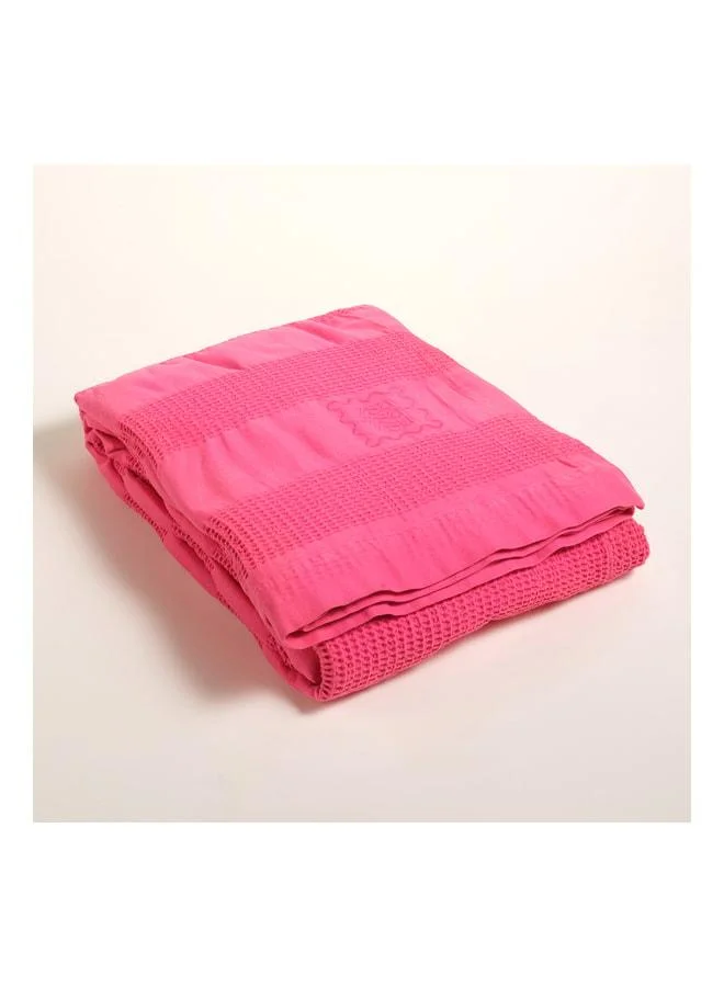 Zsa Zsa Zsu  Braga Fuchsia Double Bed Cotton Duvet Cover.  | Best Price UAE