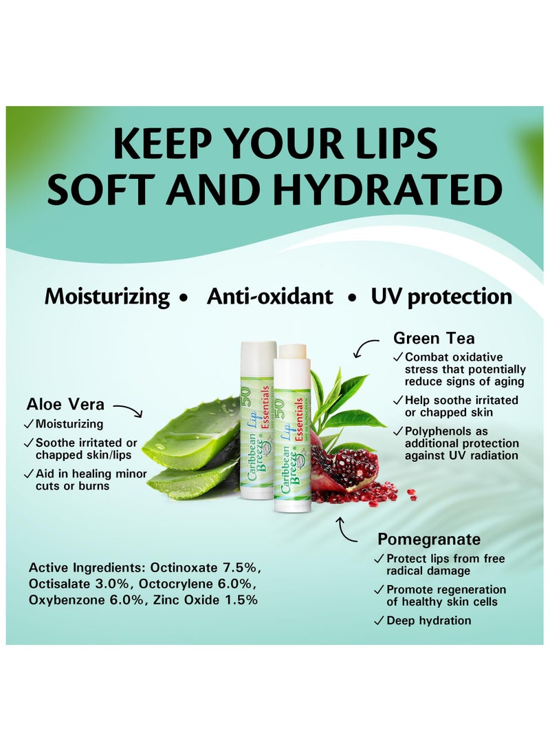 كاريبيان بريز كاريبين بريز مرطب شفاة مع واقي شمس عالي الحماية SPF50 - Image 4