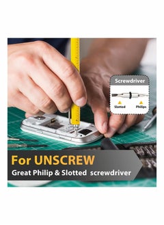 KASTWAVE Tools Gifts for Men Multitool Pen Cool Gadgets for Dad Unique Birthday Gifts for Men Who Have Everything Engineer Woodworker Carpenter Pocket Multi Tool with Light Stylus Ruler Screwdriver  - Image 4