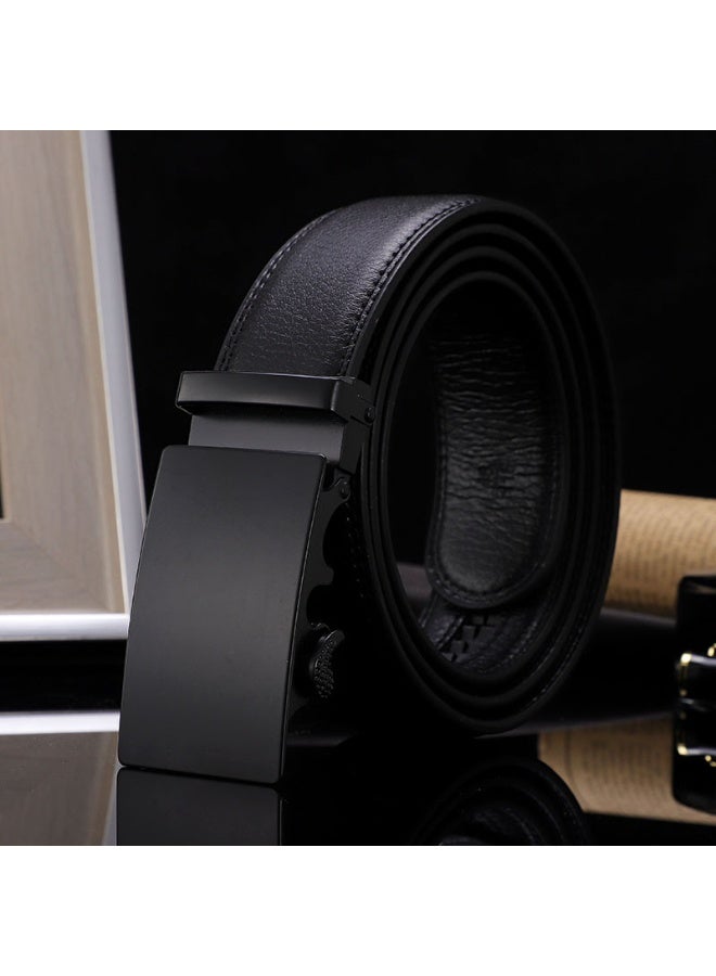 Shougu Automatic Buckle 3.5CM Card Slot Trendy Men's Business Leisure Belt 