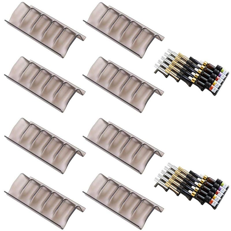 Qicfrk 8 Pcs Essential Oil Organizer  Aluminum Black  Expandable  Holds 40 Oil Bottles - Image 1