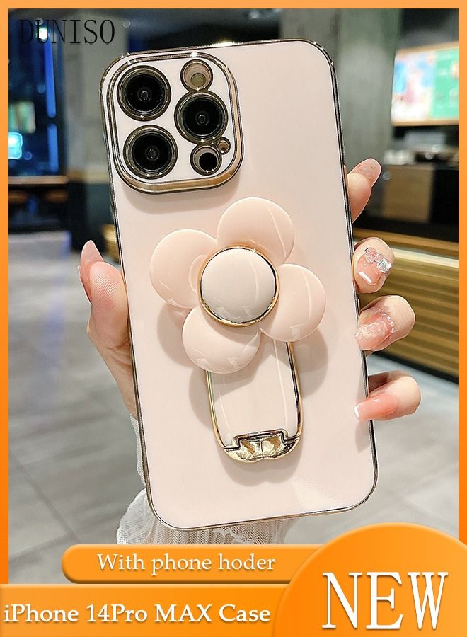 DUNISO iPhone 14 PRO MAX Phone Case 6.7" Full Body Protective Phone Cover with Phone Holder Anti-fall Phone Case Built-in Screen and Camera Protector for Apple 14 PRO MAX Phone Case - Image 1