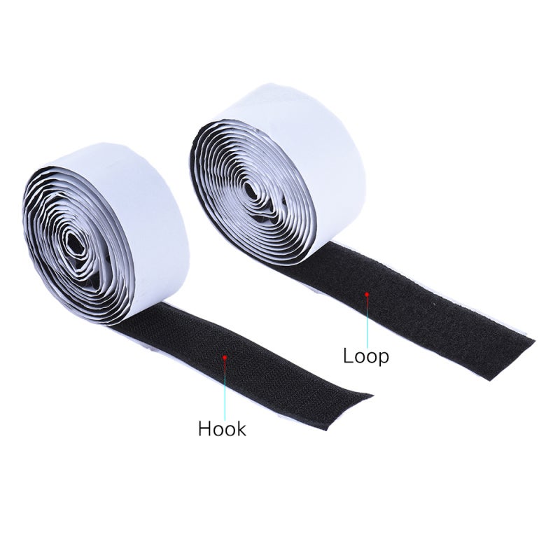Guitar Pedal Tape 3cm X 2m Black Strong Adhesive Backing - Versatile Hook Loop Fasteners for Effect Pedal Board Mounting - Image 2