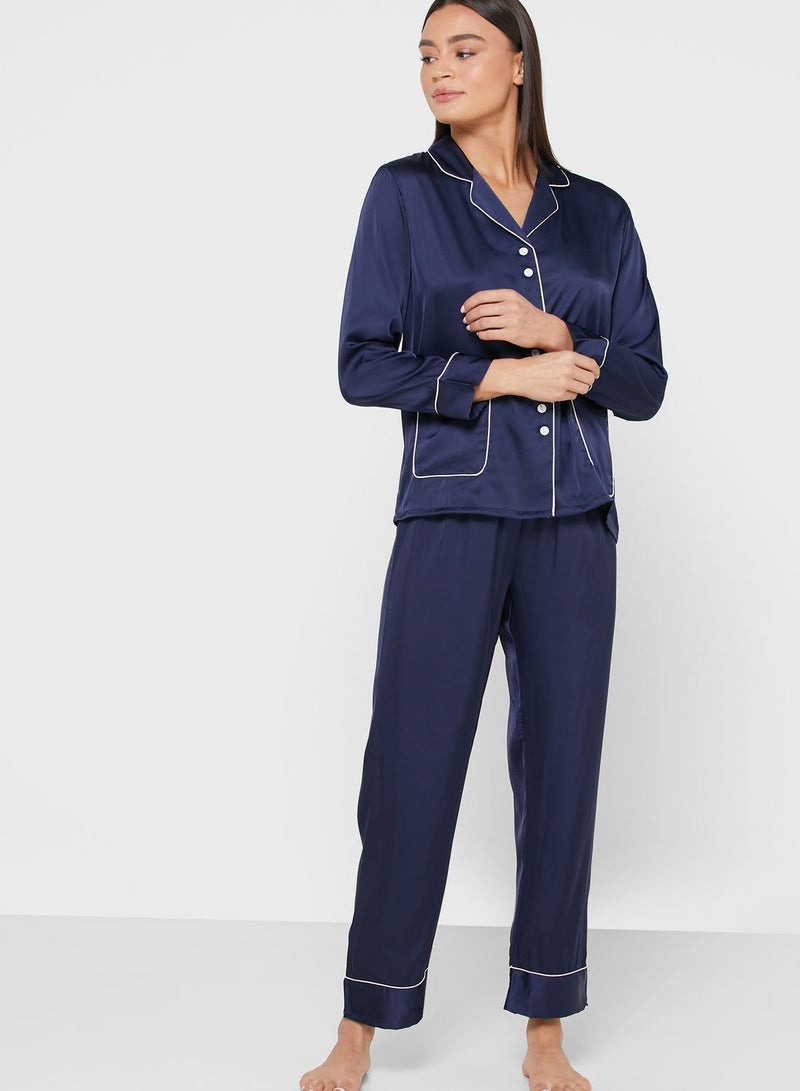 ELLA Satin Pyjama Set - Image 1