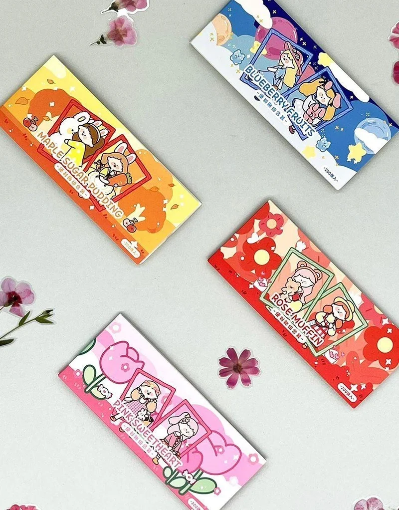 Kağıt Gemi Dükkan Cute Girl Orange Cover Post-it / Index Sticker / Index / Sticky Note