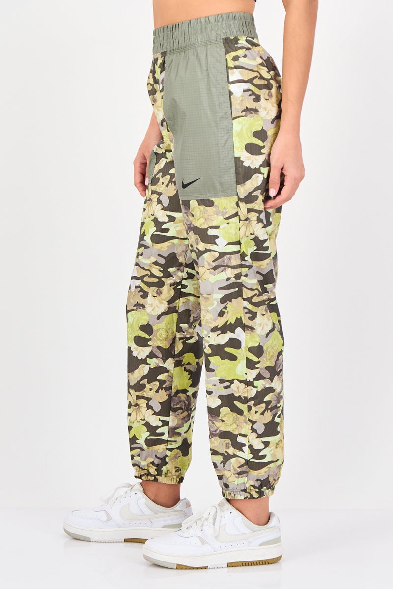 Nike Women Standarad Fit Training Camouflage Jogger Pants, Multicolor - Image 3