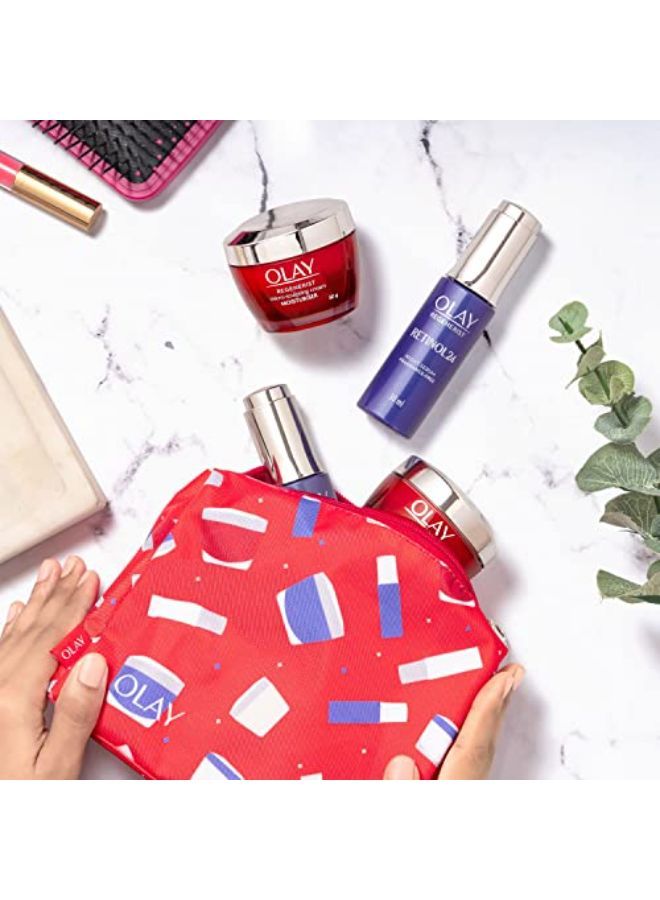 Olay Regenerist Micro-Sculpting Cream 50G And Retinol 24 Night Serum 30Ml - Round The Clock Skincare - Image 3