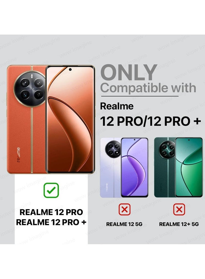 حافظة لهاتف Realme 12 Pro Plus / Realme 12 pro غطاء نحيف مناسب بلمسة نهائية غير لامعة حافظة واقية من السيليكون المرن الناعم مع حماية الكاميرا - Image 2