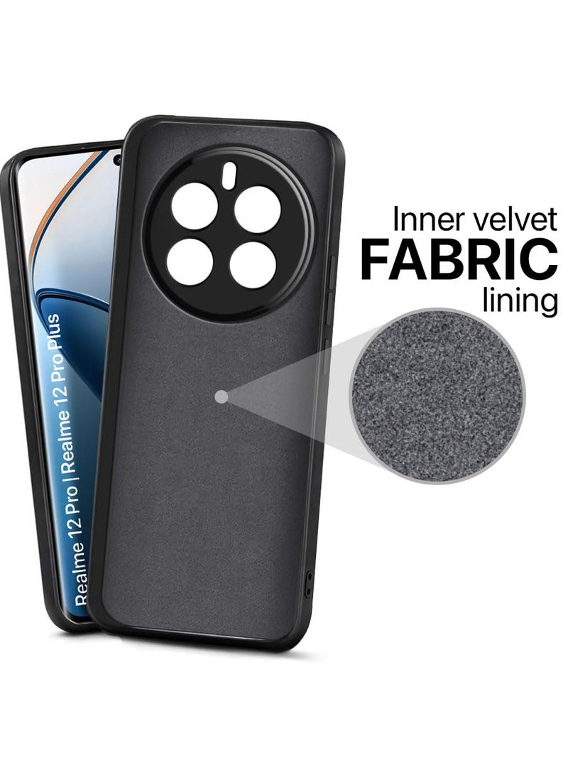 حافظة لهاتف Realme 12 Pro Plus / Realme 12 pro غطاء نحيف مناسب بلمسة نهائية غير لامعة حافظة واقية من السيليكون المرن الناعم مع حماية الكاميرا - Image 5