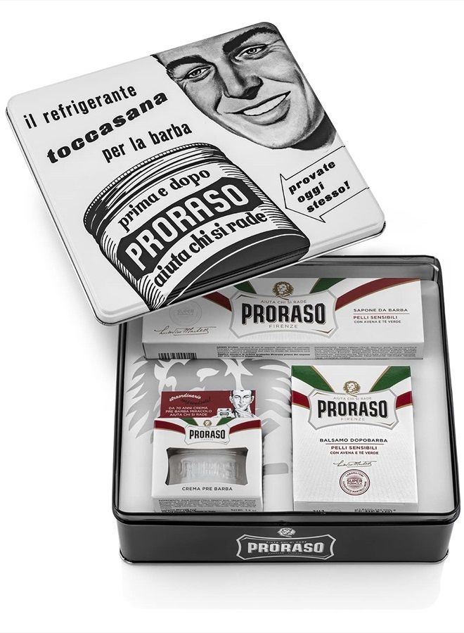 proraso Vintage Toccasana Tin Gift Set, 5.2 Oz - Image 1
