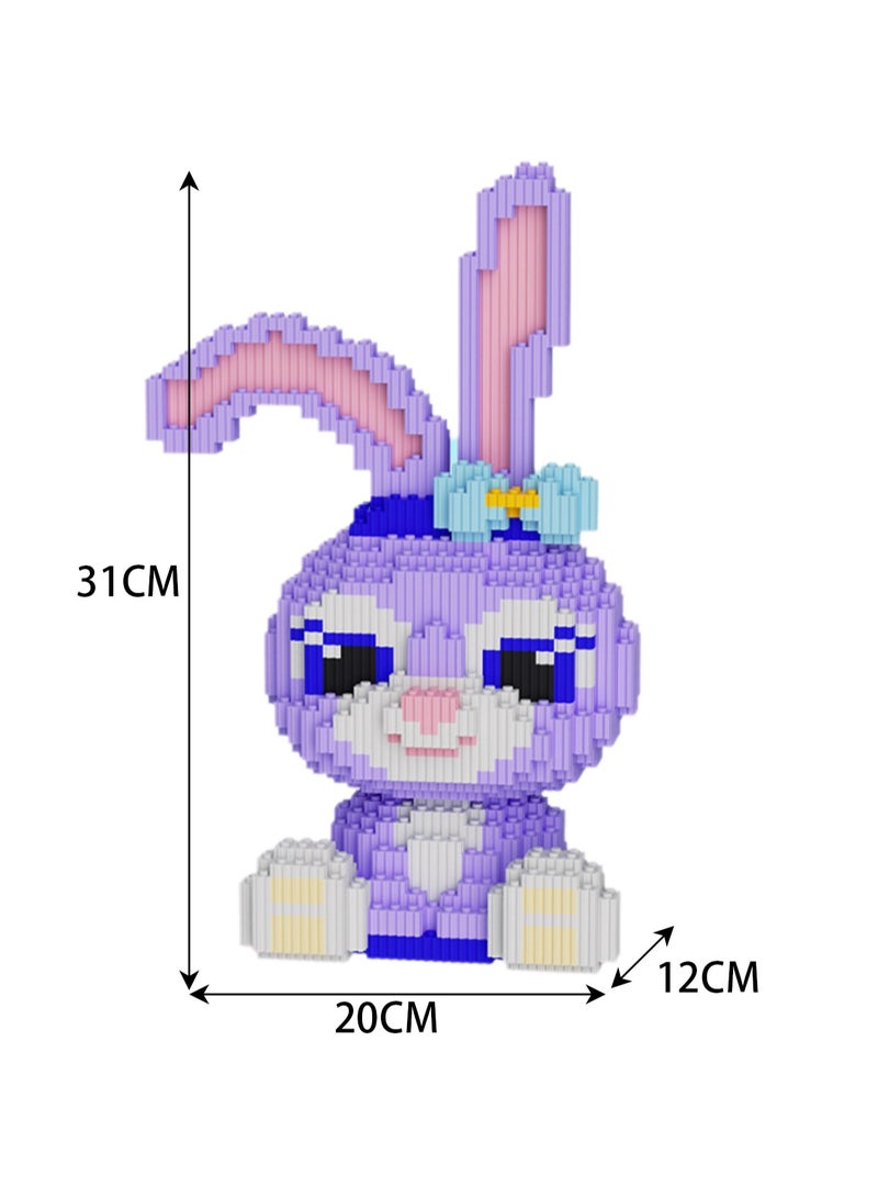 Miniature Small Particle Puzzle Building Blocks Gift Children's Educational Toy Puzzle (Dailuli Ear) - Image 2