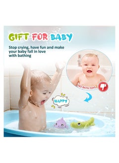 SYOSI Bath Toys Cute Animal Baby Bathtub Wind Up Toys 3 Pack Swimming Pool Bath Toys for Toddlers 1-3 Water Play Set Shower Beach Gift for Age 1 2 3 4 5 6Year Old Kids Infant Boys Girls  - Image 5