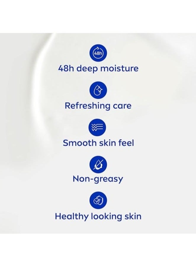 نيفيا لوشن الجسم المرطب للبشرة العادية والجافة من نيفيا، عناية بالرطوبة لمدة 48 ساعة، ترطيب مهدئ بالصبار، 400 مل - Image 3