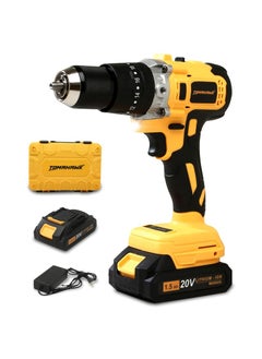 Tomahawk TOMAHAWK T3626 Brushless Cordless Impact Drill Driver Machine 13MM Chuck Multipurpose Hight Torque Drill Dual Speed Power Drill with Battery Charger Cordless Drill with 3 Operation Modes  - Image 1