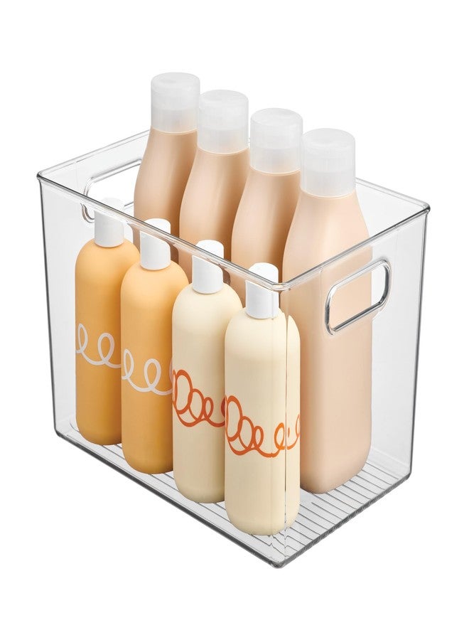 iDesign Large Clear Plastic Storage Bin for Bathroom or Vanity, Organizer for Hair Tools & Shampoo Bottles - Image 1