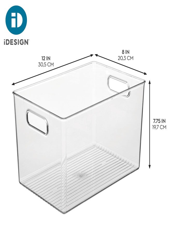 iDesign Large Clear Plastic Storage Bin for Bathroom or Vanity, Organizer for Hair Tools & Shampoo Bottles - Image 4
