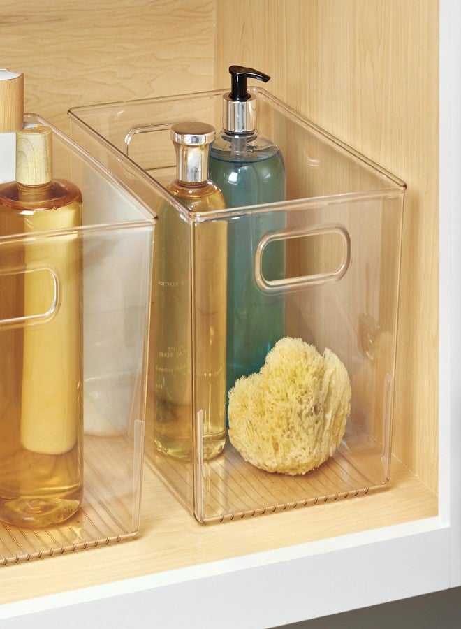 iDesign Large Clear Plastic Storage Bin for Bathroom or Vanity, Organizer for Hair Tools & Shampoo Bottles - Image 3
