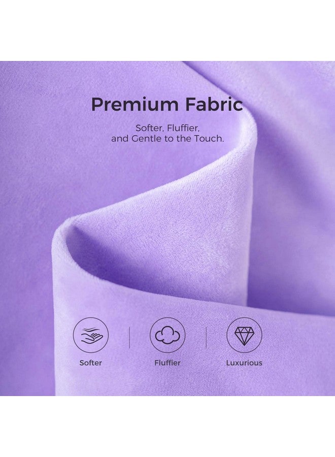 OCOOPA Cozy Heating Pad, Comfortable & Soft Plush 8-Layer HeatLock, for Period Cramps & Back Pain Relief, Cute Heated Pad Large 12"x24", 6-Hour Auto-Timer, Warm Christmas Gifts for Women Mom, Purple - Image 3