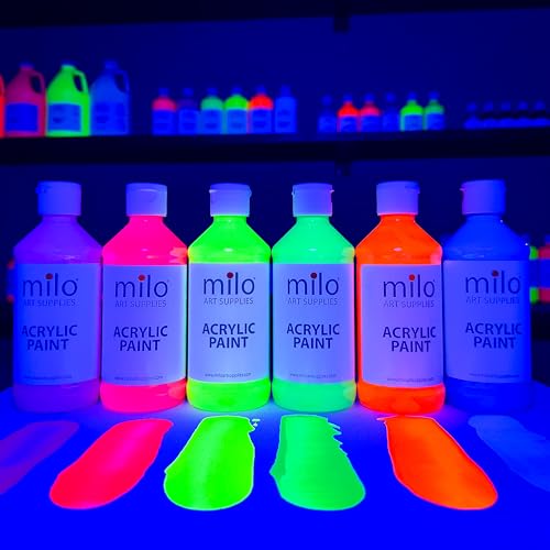 milo Acrylic Paint Set of 8 Colors | 8 oz Bottles | Student Primary Colors Acrylics Painting Pack | Made in the USA | Non-Toxic Art & Craft Paints for Artists, Kids, & Hobby Painters - Image 3