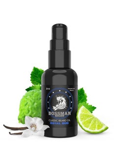 bossman 2Oz Natural Beard Oil With Jojoba Argan Avocado Oil Scent (Royal Oud)  - Image 1